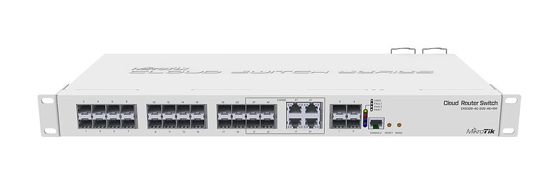 MikroTik CRS328-4C-20S-4S+RM, 800MHz, 512MB, 20xSFP, 4xSFP+, 4xCombo RJ45/SFP Ports, Dual PSU, L5 - sentinet.gr