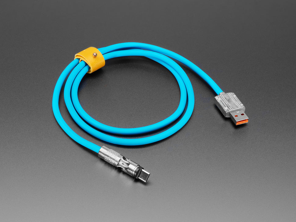 Blue USB Type C to USB A Cable with 540 Degree Rotating End - 1M - sentinet.gr