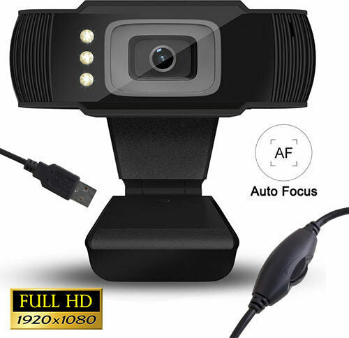 Lamtech Full HD USB Web Camera With Led - (LAM021509) - sentinet.gr