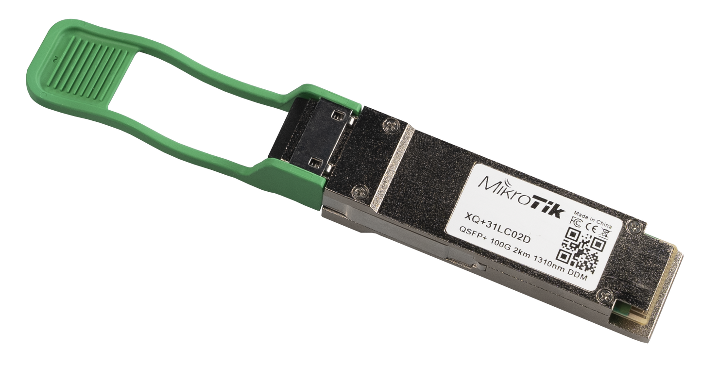 MikroTik XQ+31LC02D, 100Gbps QSFP28 module SM 2km - sentinet.gr