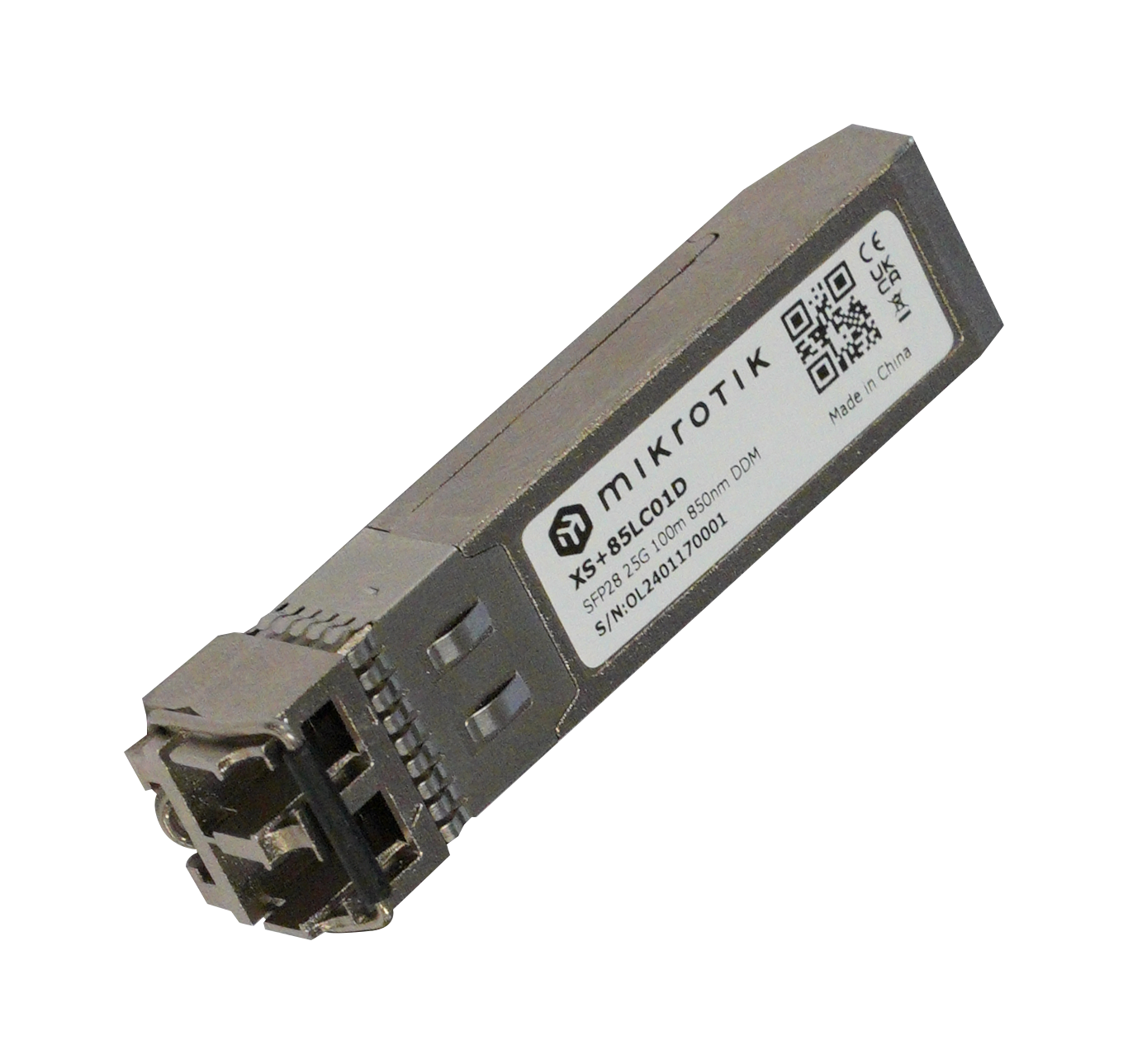 MikroTik XS+85LC01D, A combined 1.25G SFP, 10G SFP+ and 25G SFP28 module, 100m, Multi Mode - sentinet.gr