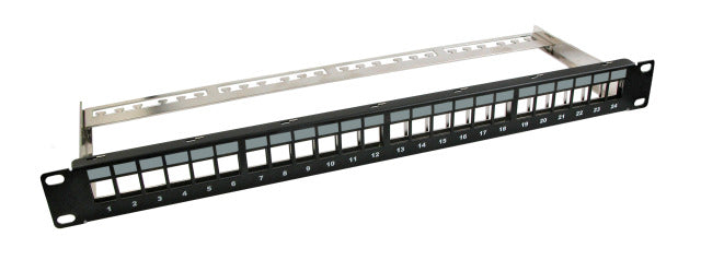 EFB 37580.1V2 Keystone Patchpanel 1U 24port Shielded με Στήριγμα - sentinet.gr