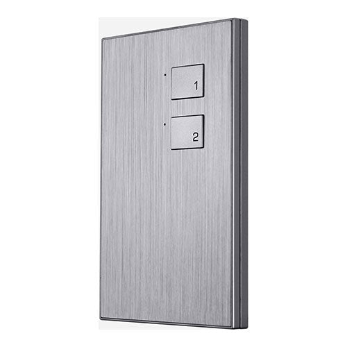 HDL iAlluminium Series 2 Button Smart Wall Panel (HDL-M/P01.3) - sentinet.gr