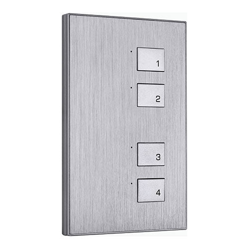 HDL iAlluminium Series 4 Button Smart Wall Panel (HDL-M/P02.3) - sentinet.gr