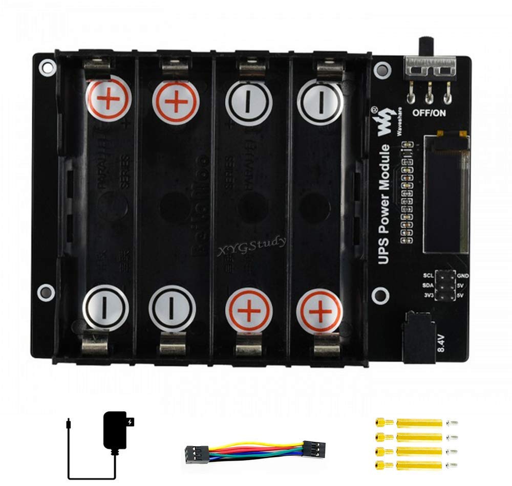 Waveshare Uninterruptible Power Supply UPS Module For Jetson Nano, Stable 5V Power Output - sentinet.gr