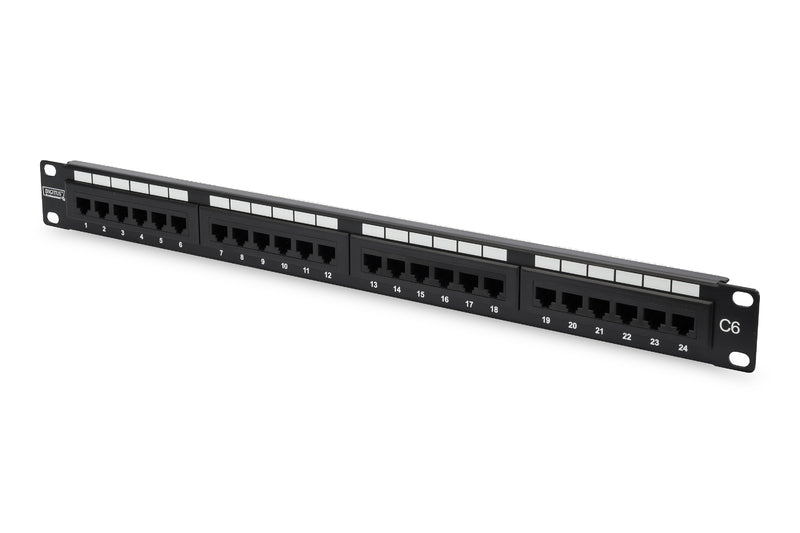 Digitus DN-91624U Patchpanel 24p CAT6 UTP - Black - sentinet.gr