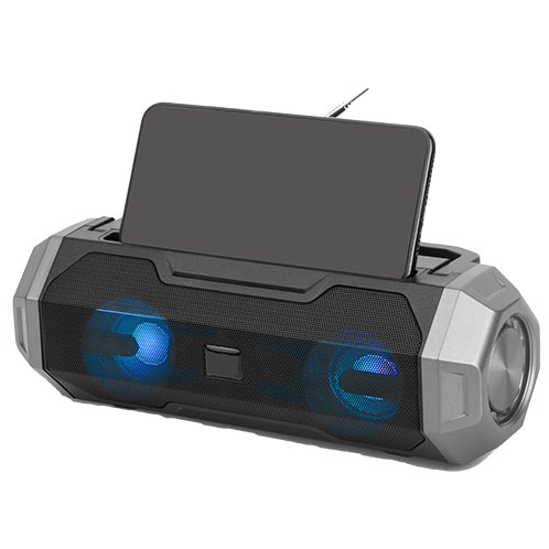 Lamtech Portable FM Radio Bluetooth Speaker With Flashlight & Mobile Phone Holder - (LAM023152) - sentinet.gr