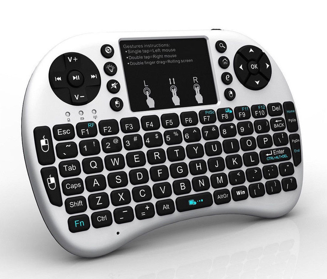 Mini 2.4G Multi-functional Wireless Keyboard For Raspberry Pi white - sentinet.gr