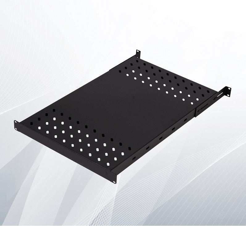 ELEGANT Ράφι 0,5U για rack με βαθος 80cm 50Kgr, βάθος ραφιού = 50cm, L=50-57cm (universal) - (PABLRKSR80) - sentinet.gr