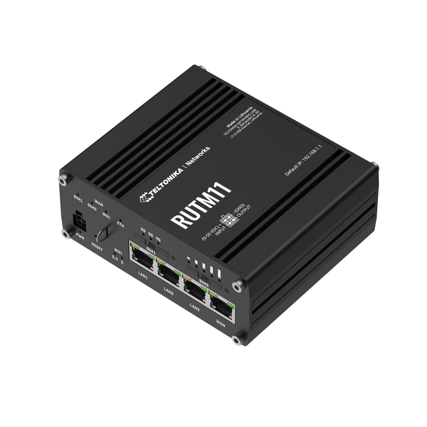 Teltonika RUTM11 Industrial 4G LTE Cat6 WiFi 5 Router - sentinet.gr