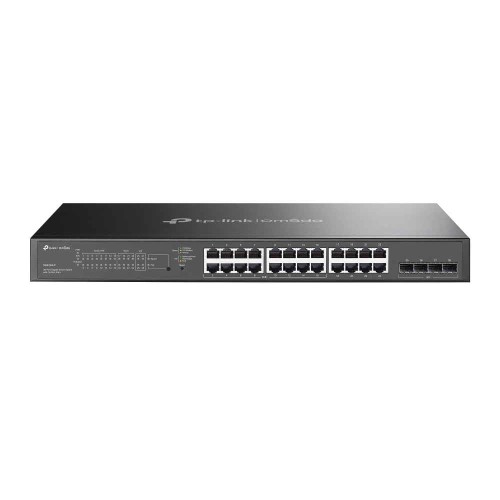 TP-Link SG2428LP v1.0, Omada 28-Port Gigabit Smart Switch with 16-Port PoE+ and 4xSFP - sentinet.gr