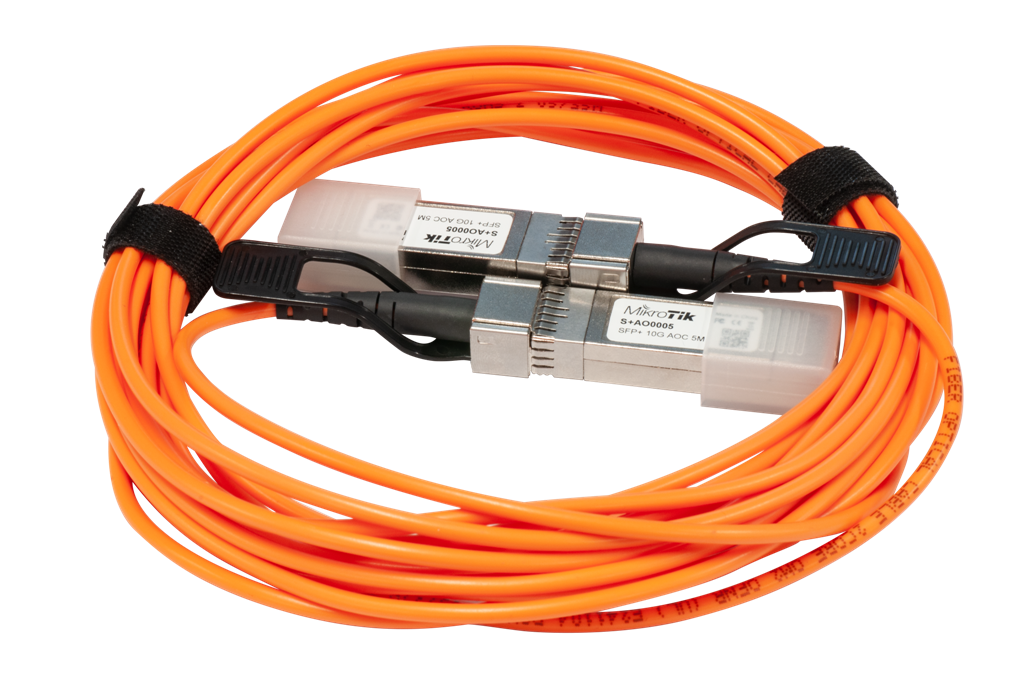 MikroTik S+AO0005, active SFP+ 5m direct attach cable - sentinet.gr