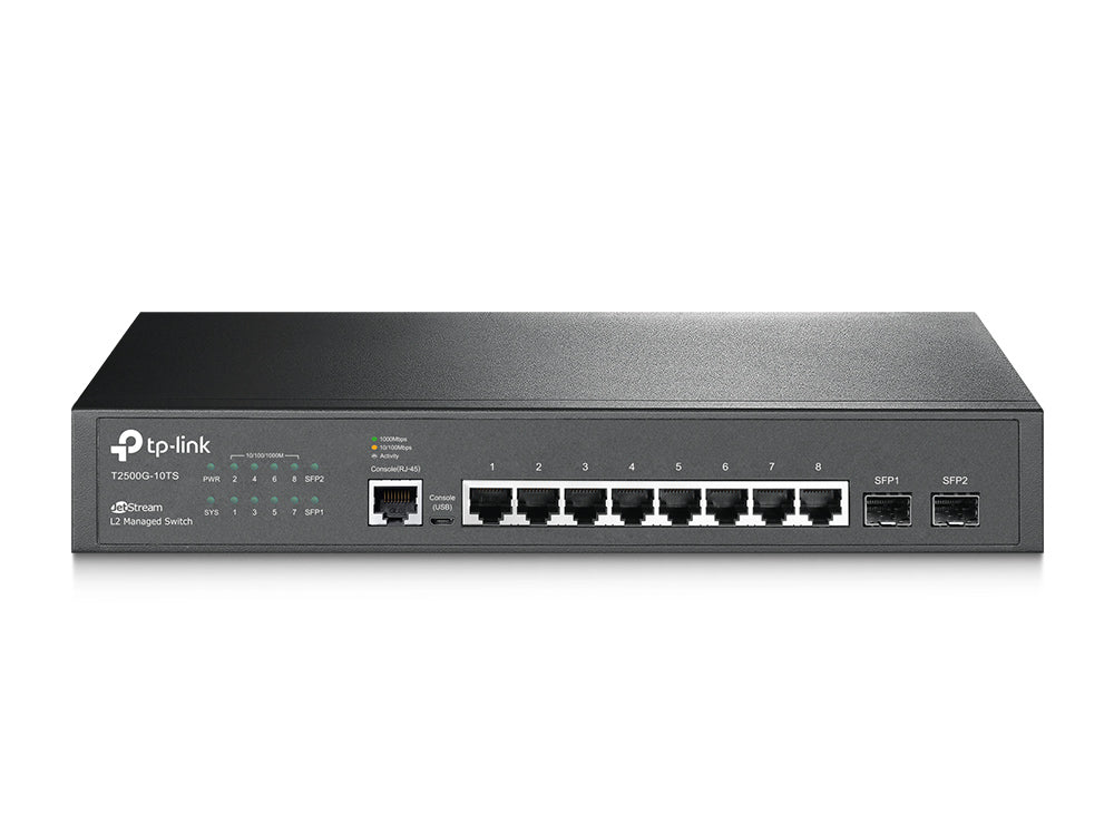 TP-Link SG3210 v3.20, Omada 8-Port Gigabit L2+ Managed Switch with 2 SFP Slots - sentinet.gr