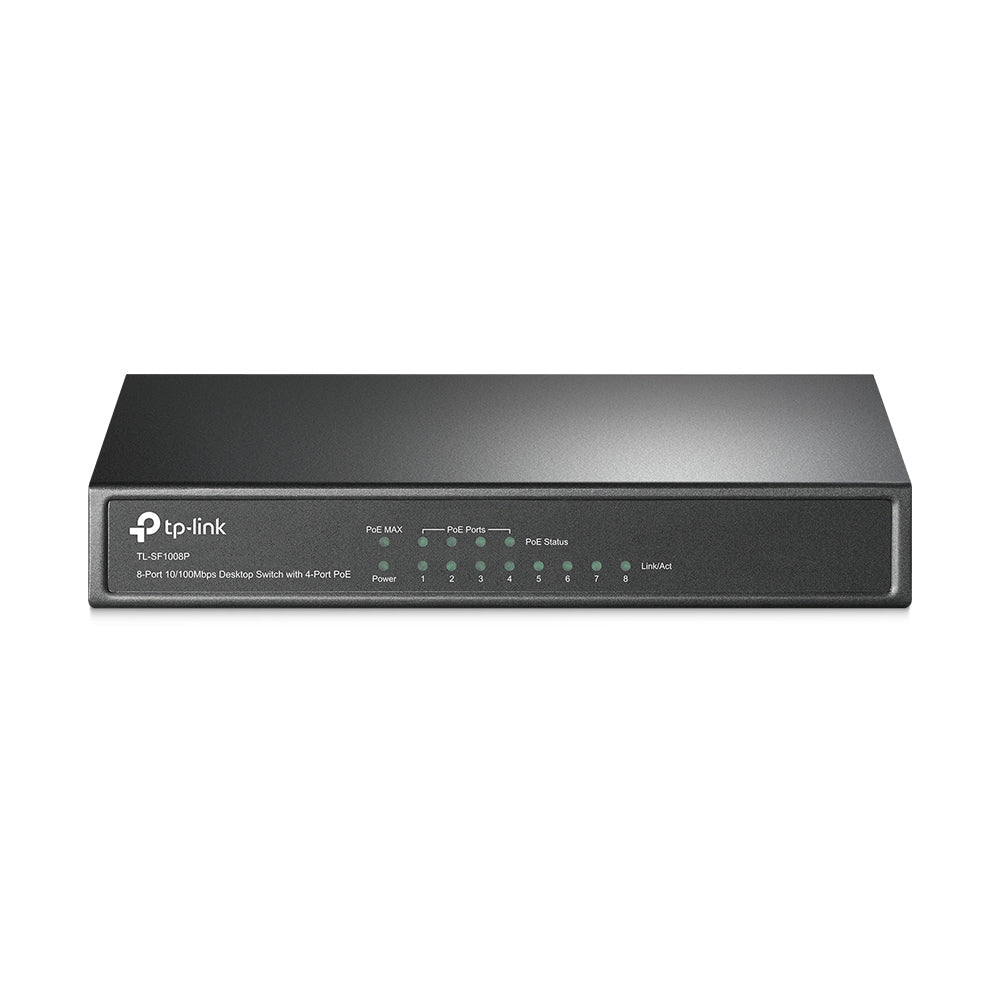TP-Link TL-SF1008P v7.0, 8-Port 10/100Mbps Desktop Switch with 4-Port PoE - sentinet.gr