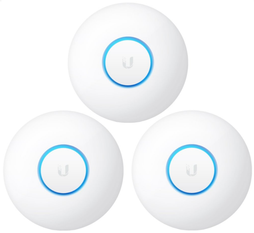 Ubiquiti UAP-nanoHD-3, UniFi nanoHD 3-Pack, 2.8dBi, 23dBm, 300Mbps, 2x2 @ 2.4GHz & 3dBi, 26dBm, 1733Mbps, 4x4 @ 5GHz, 1xGigabit - sentinet.gr