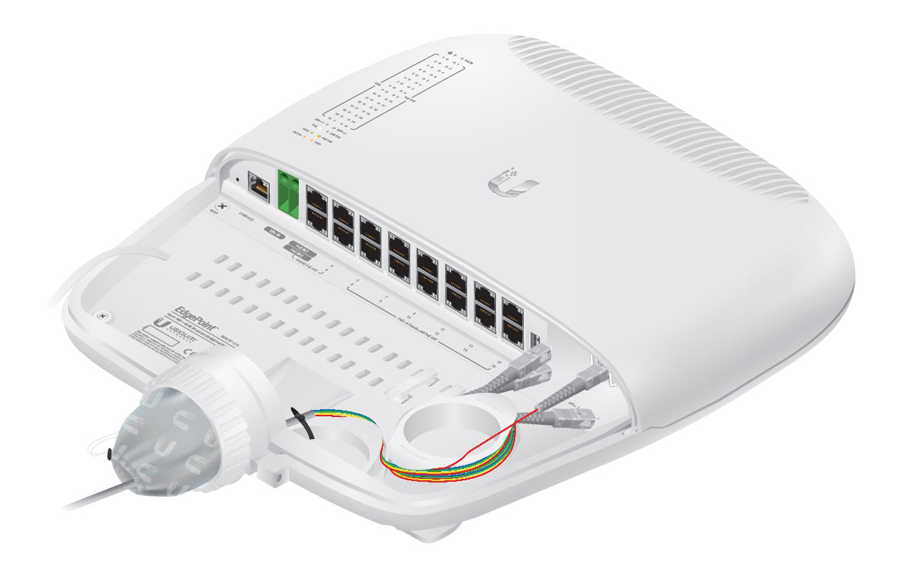 Ubiquiti EP-S16, EdgePoint S16. 400MHz, 256MB, 16xEthernet, 2xSFP+ - sentinet.gr