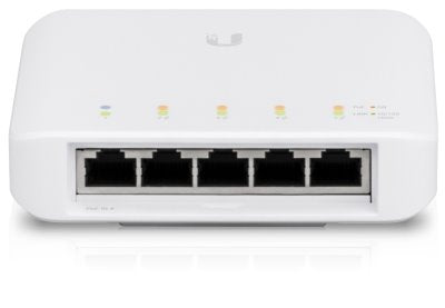 Ubiquiti USW-FLEX, UniFi Switch, 5xGigabit, 802.3af/at/bt PoE IN, 4x802.3at PoE+ OUT, Outdoor, 60W - sentinet.gr