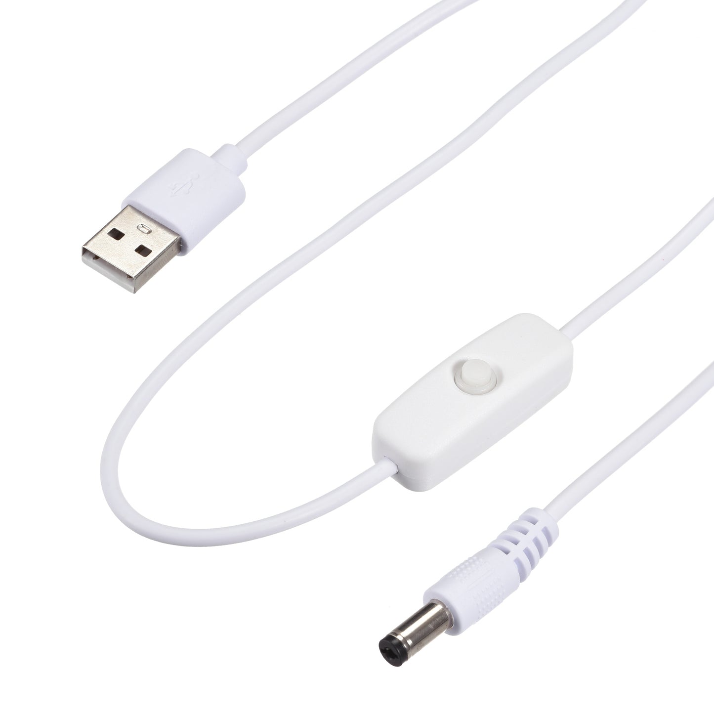 USB Male to 5.5mm DC Cable 1.2m with Button - sentinet.gr