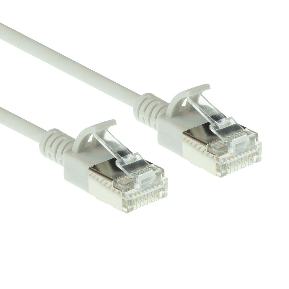 INTRONICS U/FTP Extra Slim 0.5m Cat6a Grey - (DC7000) - sentinet.gr