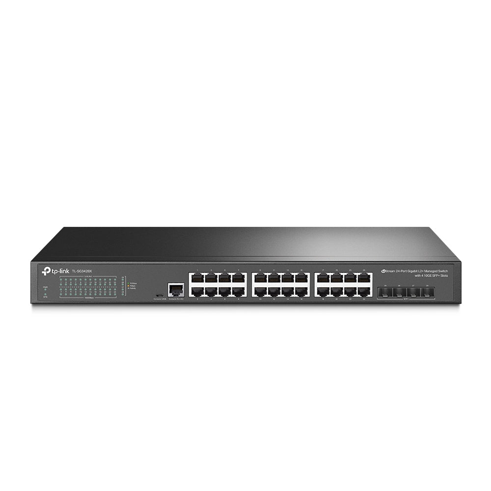 TP-Link SG3428X v1.30, Omada 24-Port Gigabit L2+ Managed Switch with 4 10GE SFP+ Slots - sentinet.gr