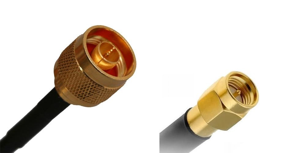 MaxLink 08-NM-SM-005, Pigtail RF240 0,5m - N male / SMA male - sentinet.gr