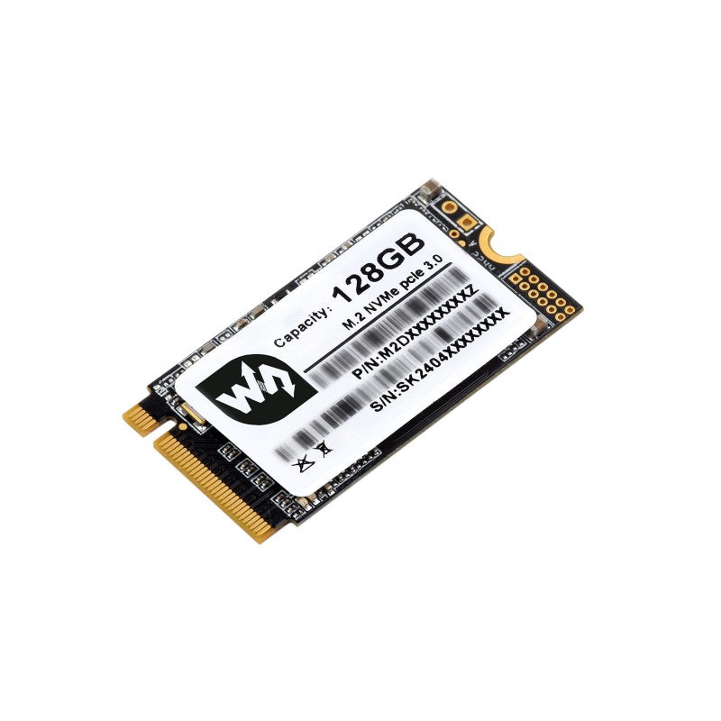 Waveshare SK M2 NVME 2242 128GB High-speed Solid State Drive, High-quality 3D TLC Flash Memory, High-speed Reading/Writing - sentinet.gr