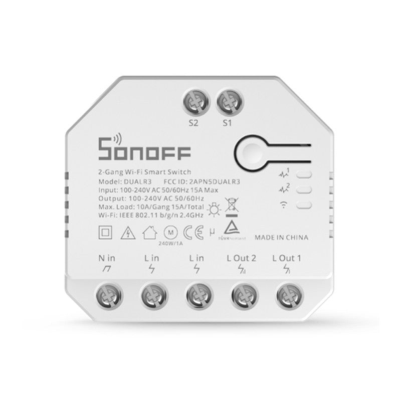 SONOFF Dual R3 Two Gang Wi-Fi Smart Switch - sentinet.gr