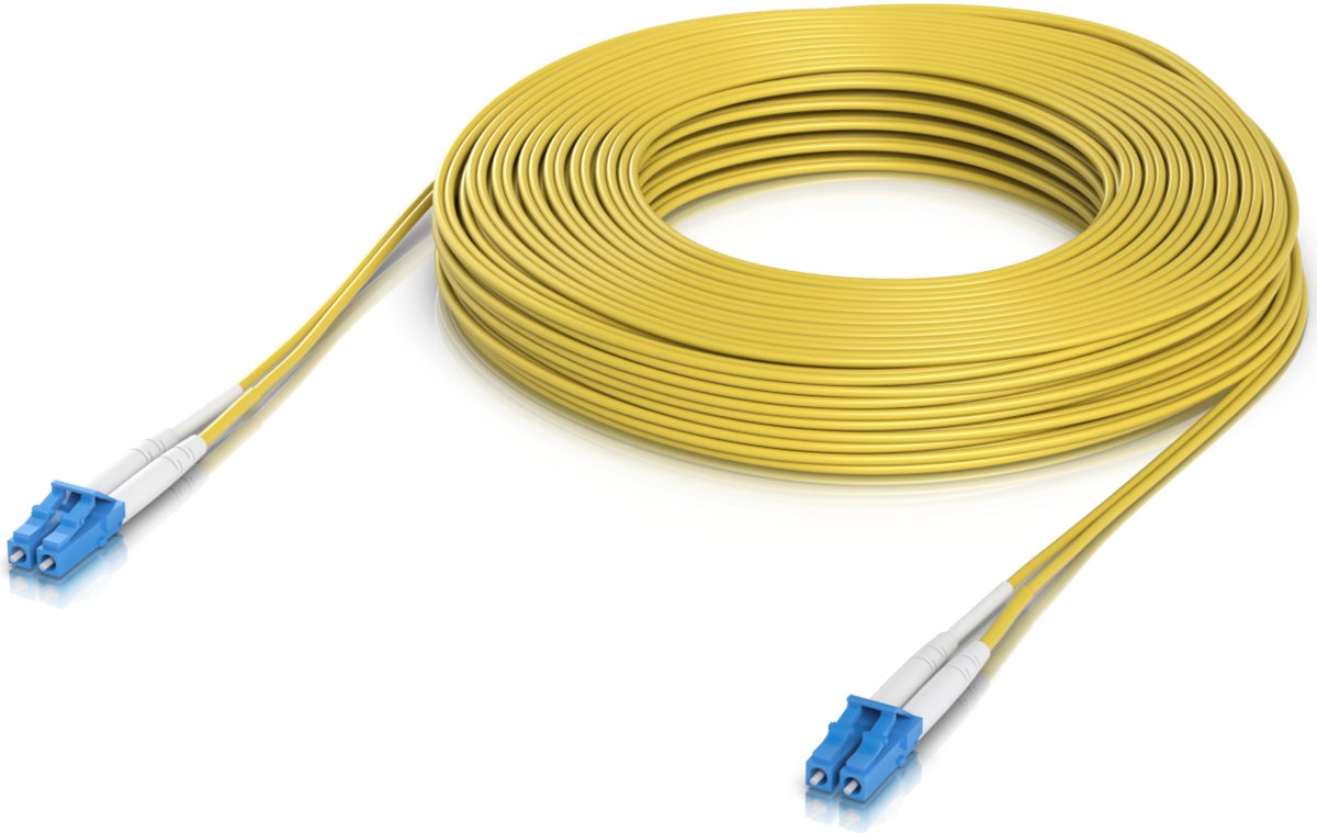 Ubiquiti UACC-OFC-S2-LULU-30M, Optical Patchcord LCupc/LCupc, Duplex, Singlemode 9/125, 30m - sentinet.gr