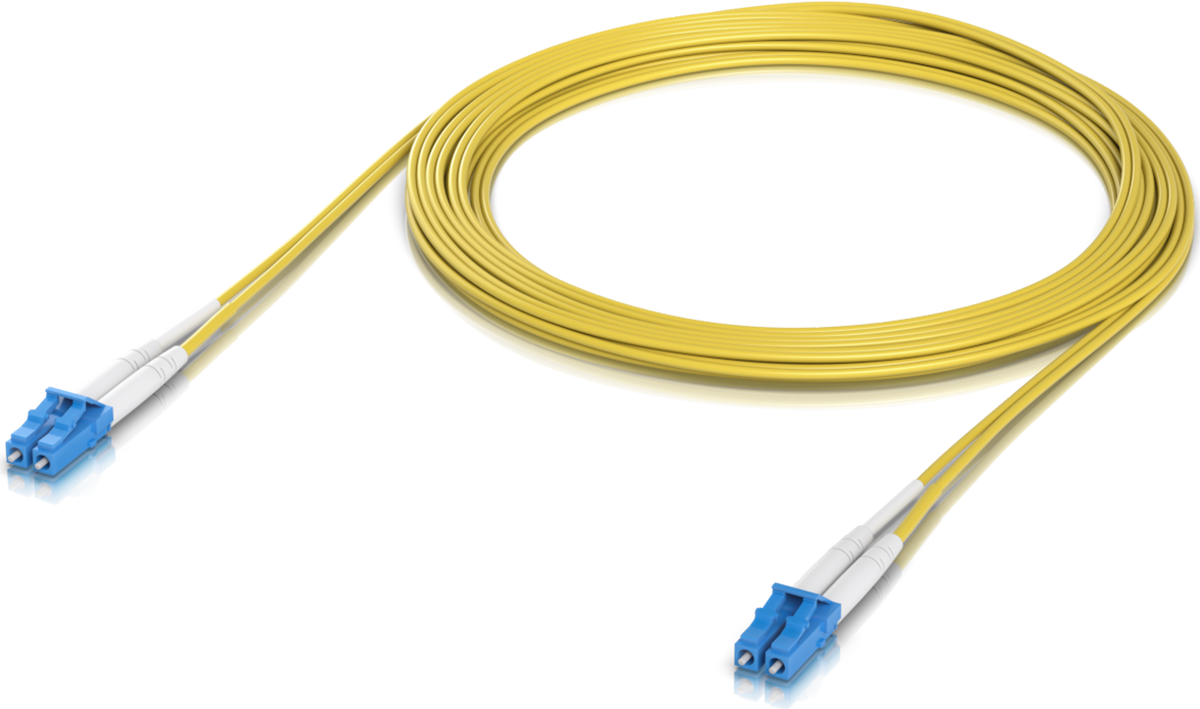 Ubiquiti UACC-OFC-S2-LULU-5M, Optical Patch Cord LCupc/LCupc, Duplex, Singlemode 9/125, 5m - sentinet.gr