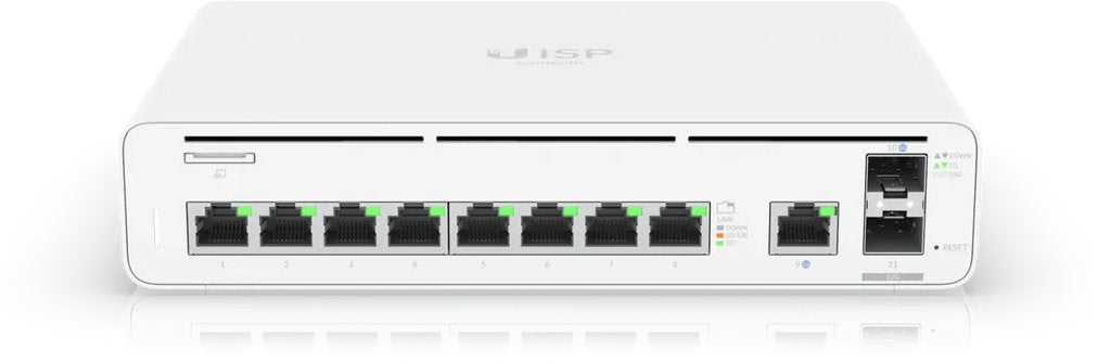 Ubiquiti UISP-Console, UISP Console, Quad-Core 1.7GHz, 4GB, 9xGigabit, 2xSFP+, 27VDC Power TransPort Connector - sentinet.gr