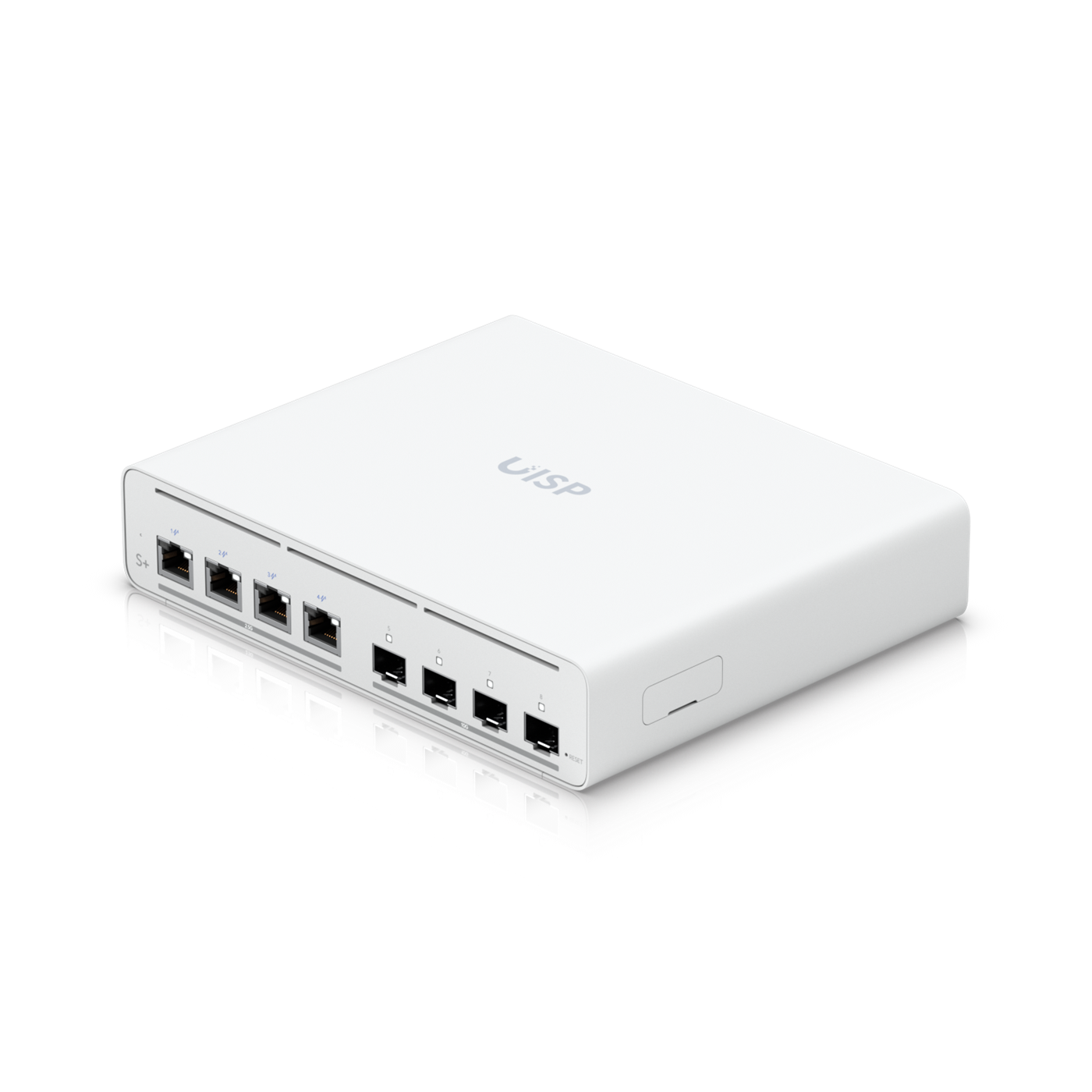 Ubiquiti UISP-S-Plus, UISP Switch Plus, 4x2.5Gbps Passive PoE, 4xSFP+, 160W - sentinet.gr