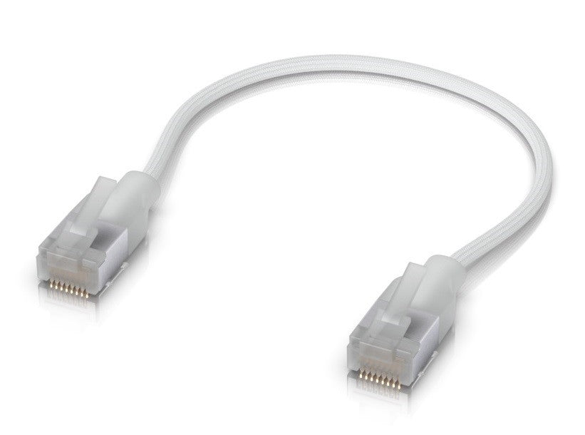 Ubiquiti UACC-Cable-Patch-EL-C6A-0.15M-W, UniFi Premium Patch Cable, Etherlighting, Cat6a, 0,15m, white - sentinet.gr