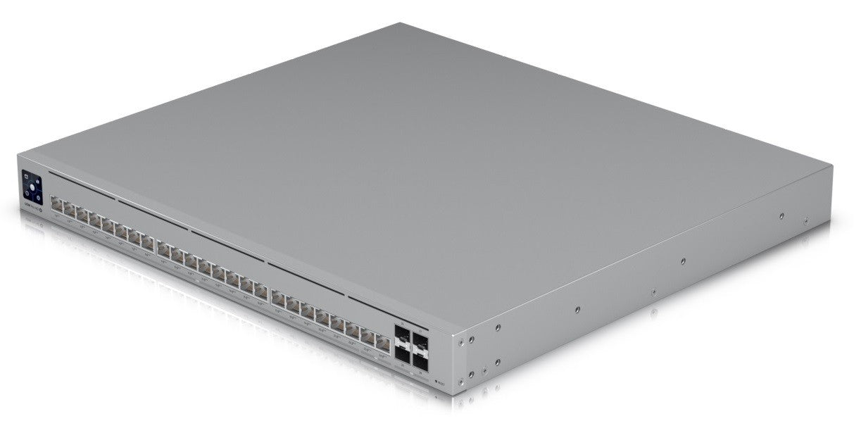 Ubiquiti USW-Pro-HD-24-PoE, UniFi Pro HD 24 PoE Etherlighting Switch, 22x2.5Gbs PoE++, 2x10Gbps PoE++, 4xSFP+, 600W PoE Budget - sentinet.gr