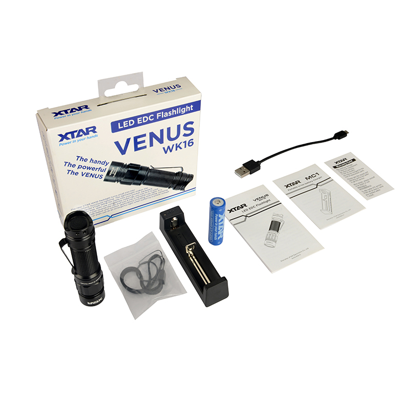 XTAR WK16 Φακός φωτεινότητας 550lm Full Set - sentinet.gr