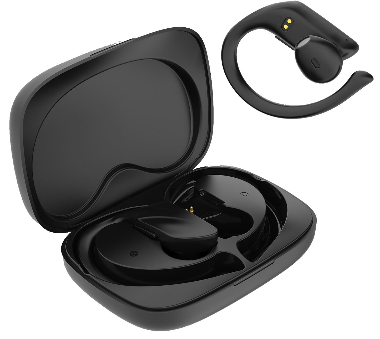 Lamtech Bluetooth 5.0 Sport TWS Earphones With Charging Dock Black - (LAM021820) - sentinet.gr