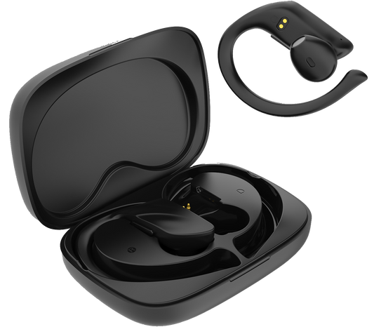 Lamtech Bluetooth 5.0 Sport TWS Earphones With Charging Dock Black - (LAM021820) - sentinet.gr