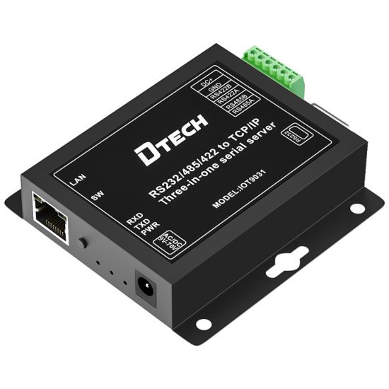 Dtech RS232 / 422 / 485 Modbus RTU to Ethernet (3-in-1) Server - sentinet.gr