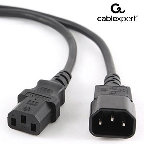 Cablexpert Power Cord C13 to C14 VDE Approved 5m - (PC-189-VDE-5M) - sentinet.gr