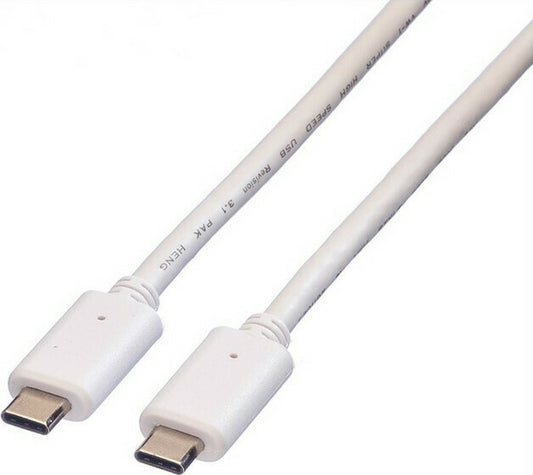 VΑLUΕ USB 3.2 Cable Type-C male to USB Type-C male 0.5m PD - (11.99.9050) - sentinet.gr