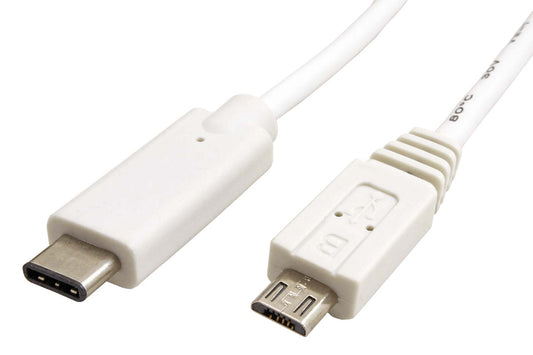 VΑLUΕ USB Cable Type-C Male to Micro USB Male USB 2.0 2m - (11.99.9021) - sentinet.gr