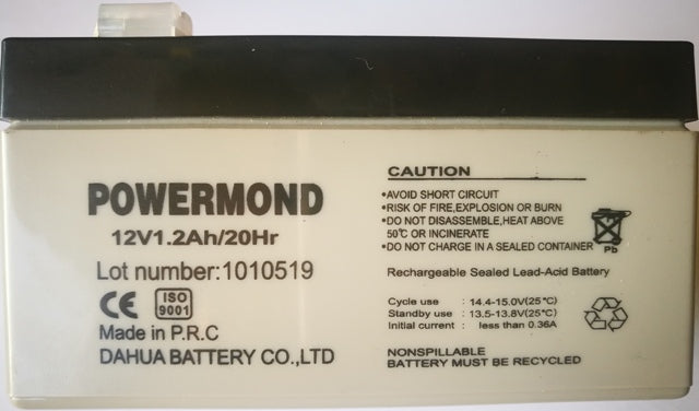 Μπαταρία POWERMOND 12V1.2Ah/20Hr - sentinet.gr