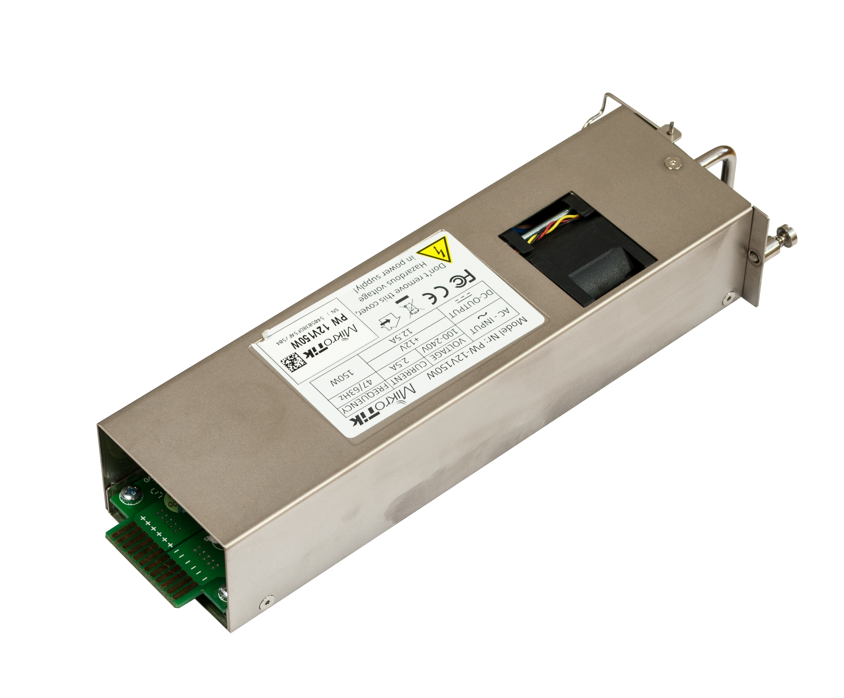 MikroTik 12POW150, Hot Swap 12V 150W AC/DC power supply for CCR1072/2216 and CRS518 - sentinet.gr