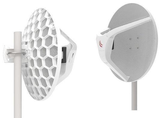MikroTik RBLHGG-60adkit, Wireless Wire Dish, 60GHz, 1Gbit full duplex up to 1500m, Quad-Core 716MHz, 256MB, 1xGigabit, L3, 2-Pack - sentinet.gr