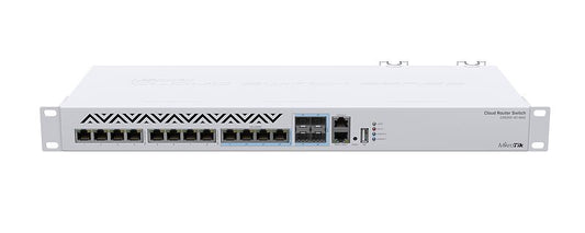 MikroTik CRS312-4C+8XG-RM, 650MHz, 64MB, 8x 10G Ethernet Ports, 4x 10G Combo Ports, USB, Dual PSU, L5 - sentinet.gr