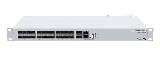 MikroTik CRS326-24S+2Q+RM, 650MHz, 64MB, 24xSFP+, 2xQSFP+ 40G, Dual PSU, L5 - sentinet.gr