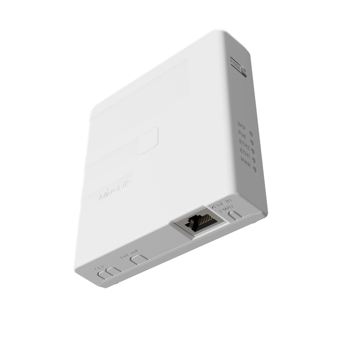MikroTik GPEN21, Gigabit Wall Mount PoE Injector 12-57V, PoE In 802.3af/at, DC In, 1x SFP - sentinet.gr