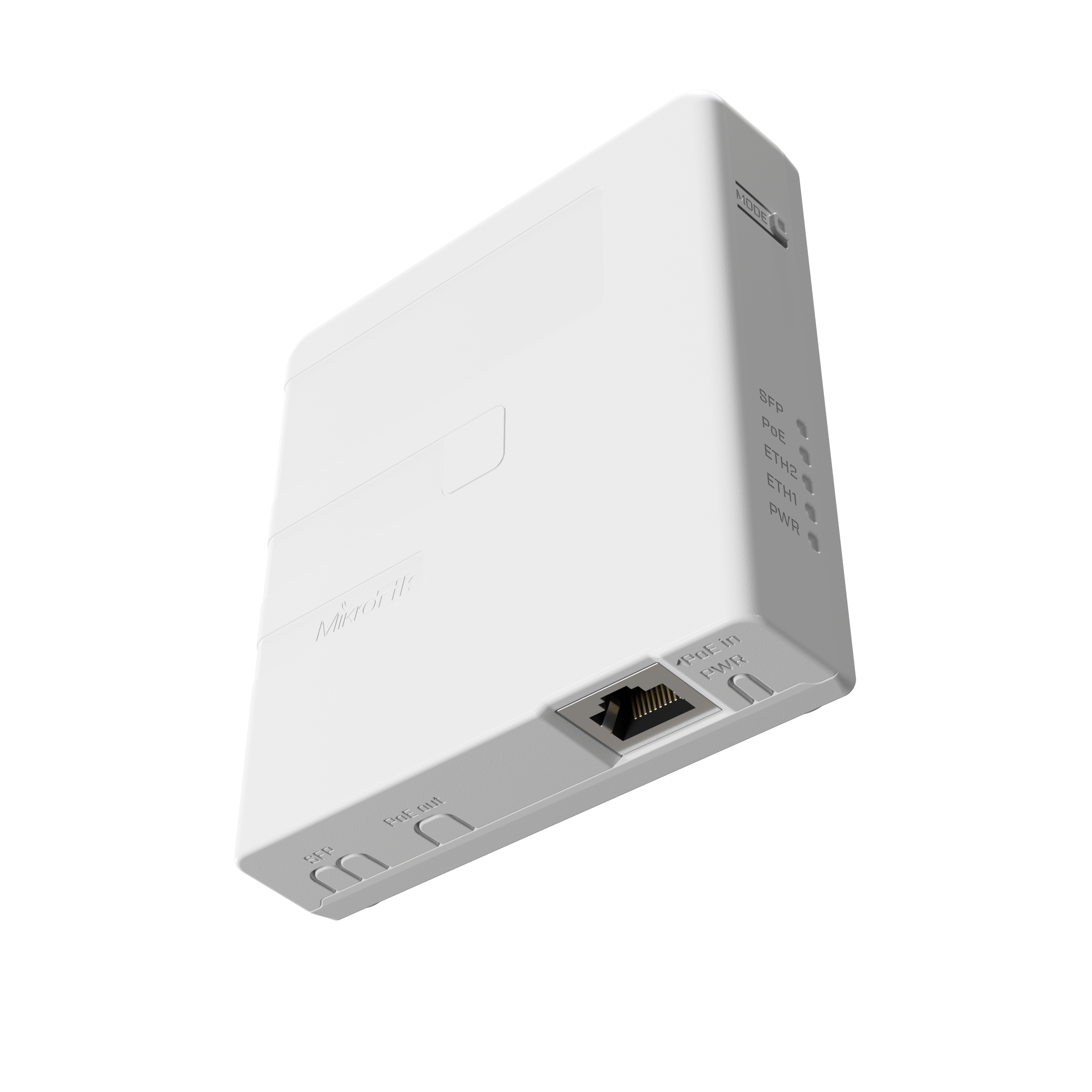 MikroTik GPEN21, Gigabit Wall Mount PoE Injector 12-57V, PoE In 802.3af/at, DC In, 1x SFP - sentinet.gr