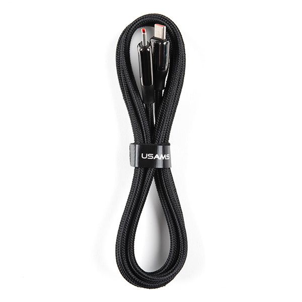 Fast Charging USB C to C Cable with LCD 1.2m (CAB-19717) - sentinet.gr