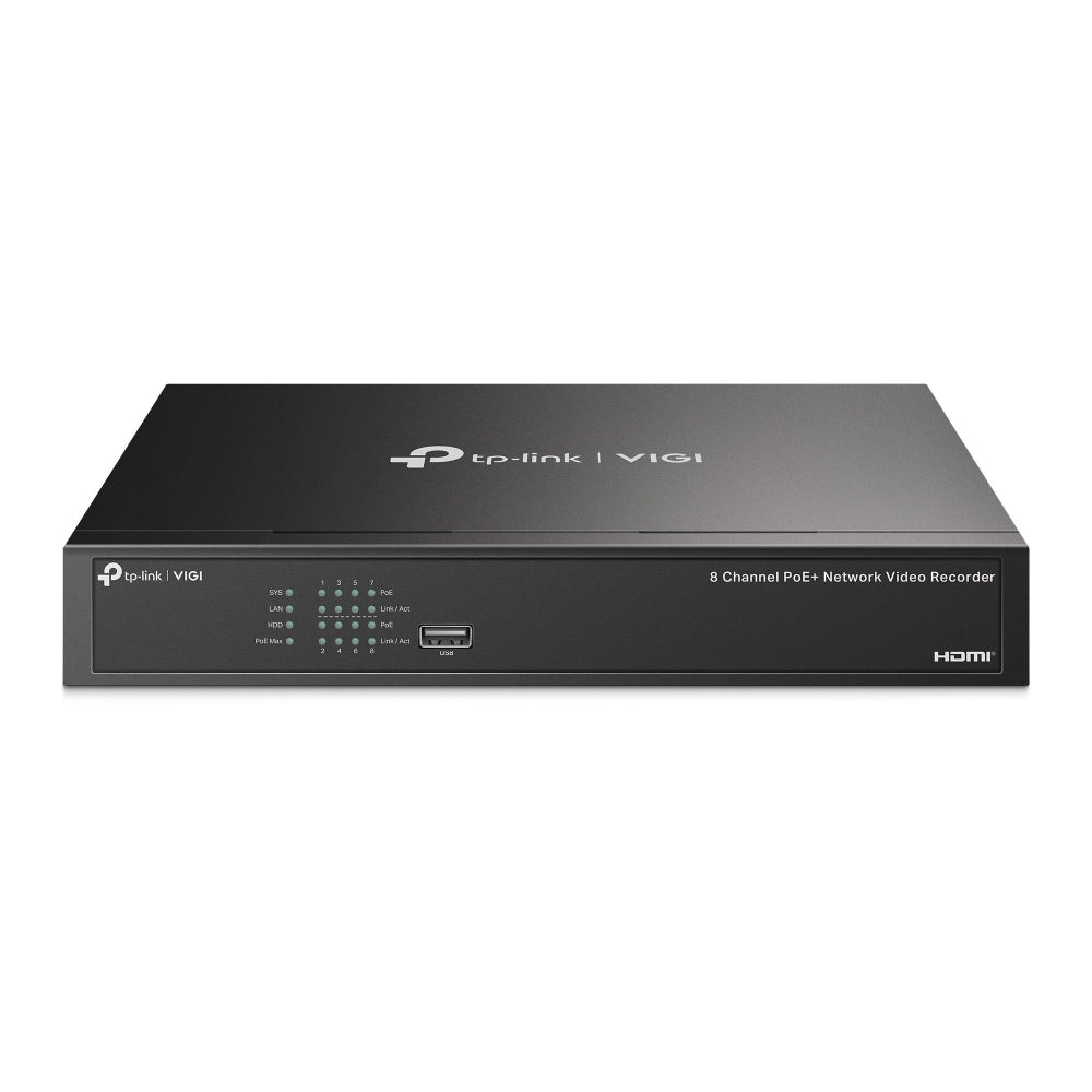 TP-Link VIGI NVR1008H-8P, VIGI 8 Channel PoE+ Network Video Recorder - sentinet.gr