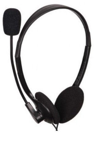 GEMBIRD STEREO HEADSET WITH VOLUME CONTROL BLACK - (MHS-123) - sentinet.gr